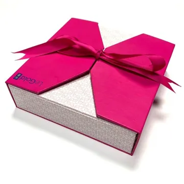 Pink Gift Boxes With Ribbon Bow