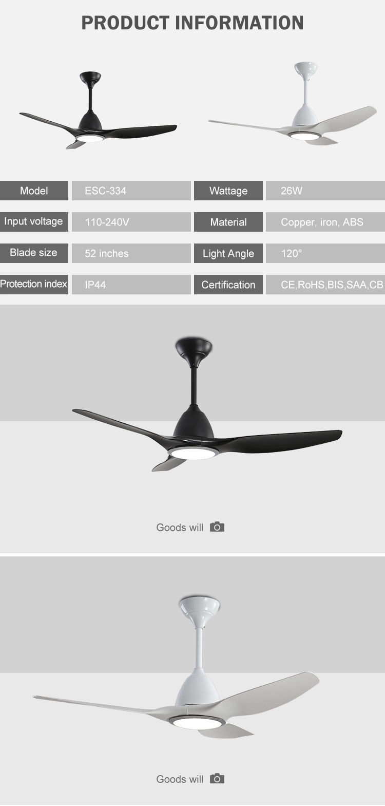 Bedroom ceiling fans with remote