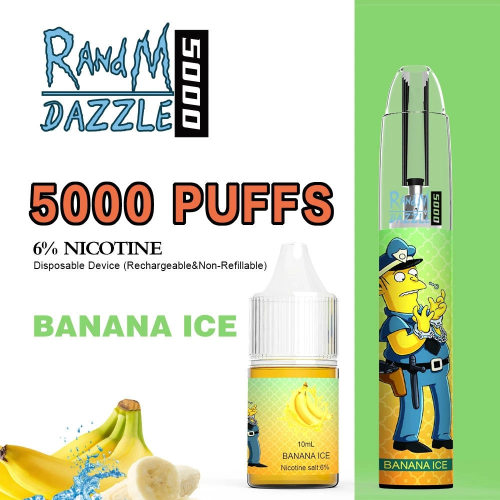 Одноразовый RANDM Dazzle 5000 Светодиодный освещение Vape