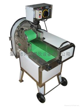 Cooked meat cutting machine