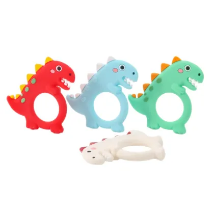 Dinosaur Silicone Teething Toys for Little Explorers