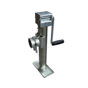 5000lbs Pipe Mount RV Trailer Boat Jack Stand - Zinc Plate 15" High Lift Jack