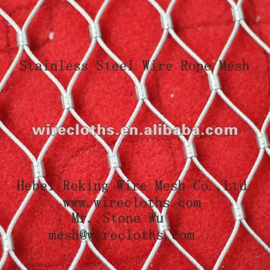 7x7 Stainless Steel 304 Wire Rope Mesh for Architecture