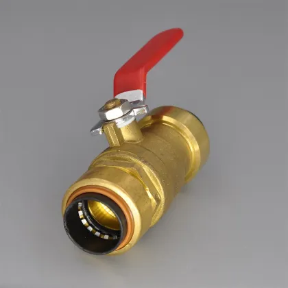 Sharkbite Style (Push-Fit) Push to Connect Lead-Free Brass Coupling-Tee