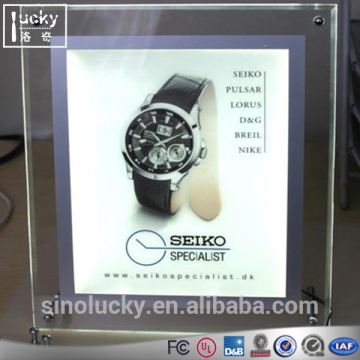Acrylic Indoor advertising light box Led Crystal Light Box