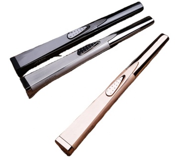 Custom Logo JOBON Metal Electronic USB Rechargeable Arc Lighter for Kitchen, BBQ, and Candles