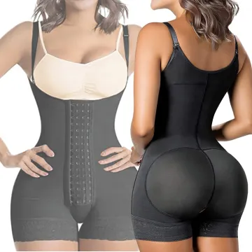 Women's BBL Double Compression Lift Shape Girdle Fajas Bodysuit