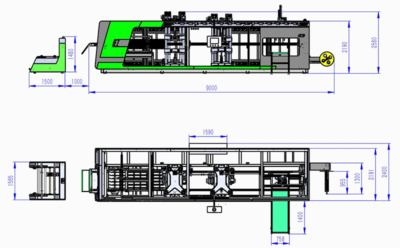 All Servo Motor Multi-Stations Thermoforming Machine