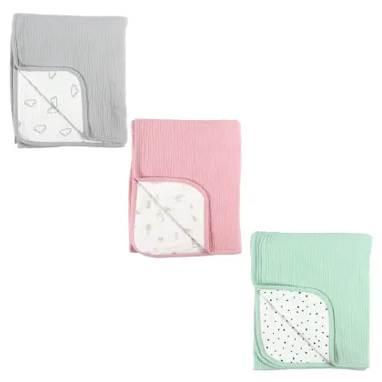 Wholesale Soft Baby Swaddle Quilt Muslin Cotton Blanket
