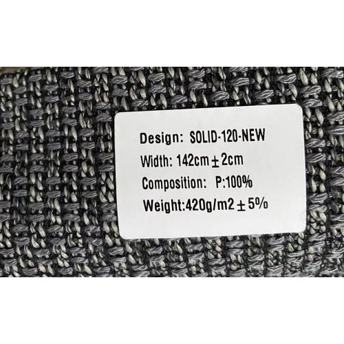 Stock Solid Woven Yarn Dyed Polyester Plain Promotional