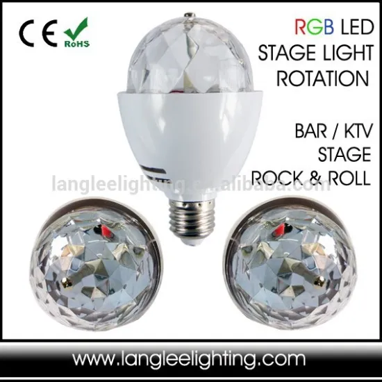 LED Stage Light Colorful Magic Ball Light for SPINNING DISCO KTV 85-265VAC