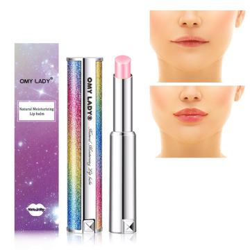 Omy Lady einzigartiger Lipgloss - Lippenstift/Balsam mit Fruchtgeschmack für rosa Lippen
