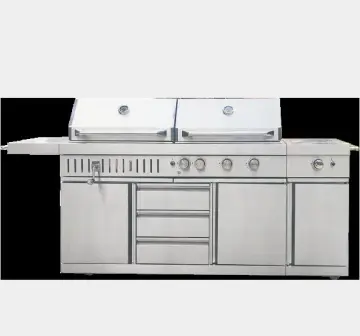 Charcoal and Gas Grill Combo