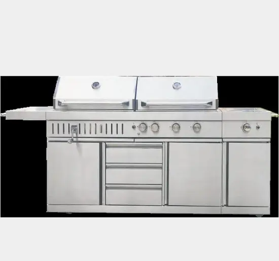 Charcoal and Gas Grill Combo