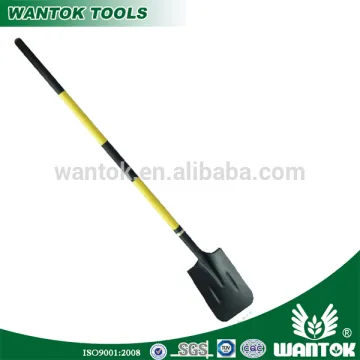 S528NL Square-point shovel with long plastic handle