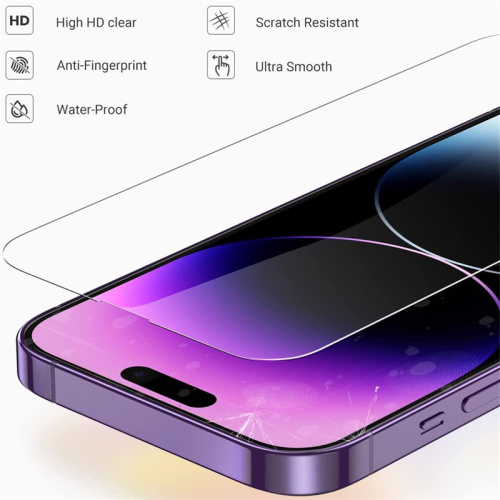 9H Tempered Glass Protector Ultra Clear iPhone 15/14/13/12