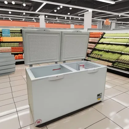 White Horizontal Small Household Freezer Deep Chest Freezer