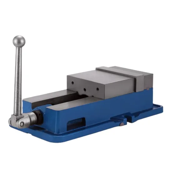 QM Precision Milling Machine Vise with Wooden Box, Cast Iron and Steel Handle - Heavy Duty Manual Milling Machine Vise