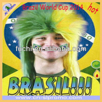 World Cup 2014 Wig Brazil Long Hair Football Wig Football Fan Wig