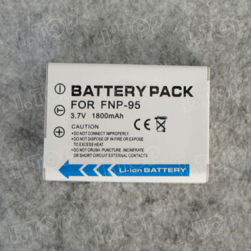 Portable battery pack for NP-95 Fujifilm batteries,3.7V 1800mAh, Made in china