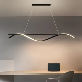 2022 Linear Light Luxury and Simple Chandelier for Bedrooms