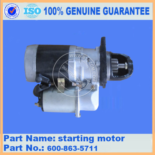 Komatsu parts PC300-7 excavator parts starting motor 600-863-5711