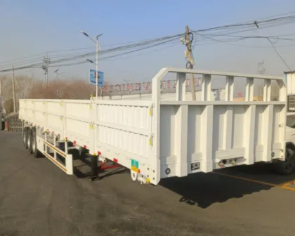 3 Axles Flat Bed Fence Semi-Trailer
