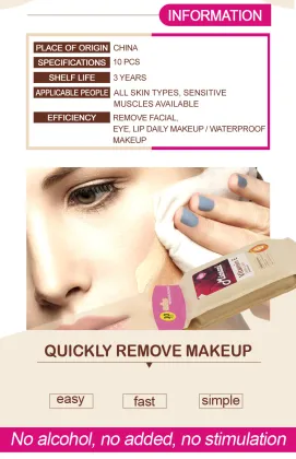 Makeup Remover Cleansing Wipes for Private Care
