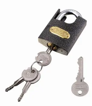 Color Sprayed Beam-Wrapped Padlock