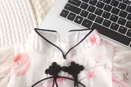 Summer Princess Qipao-Style Dress for Girls