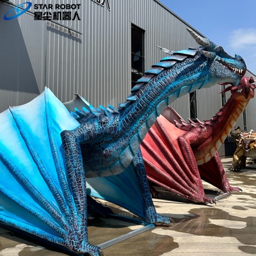 Naga Mekanik Interaktif untuk Taman Hiburan Luar Ruang