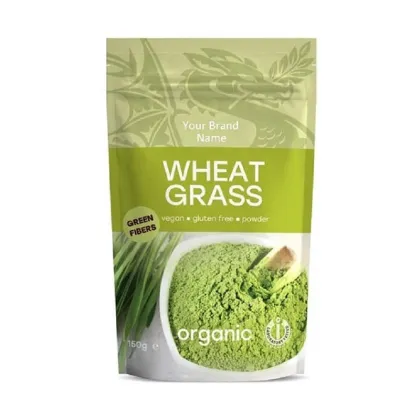 Raw Organic Granola Cereal Bag with zipper and tear notch