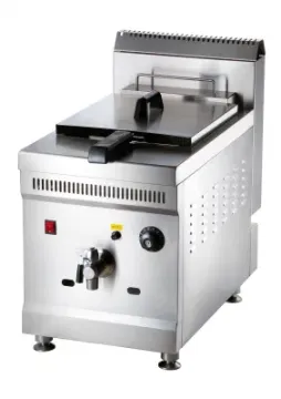 Commercial Kitchen Equipment Stainless Steel Table-Top Gas Fryer