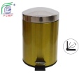 Round Bathroom Soft Step Waste Basket Trash Can