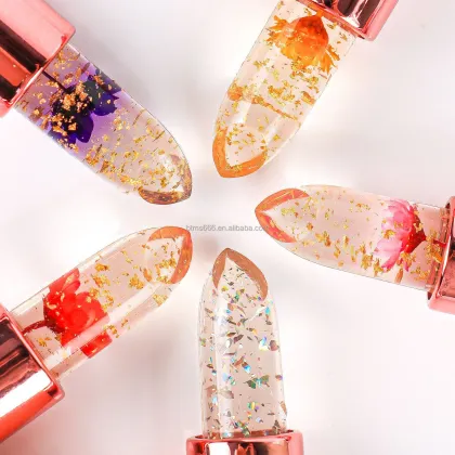Custom Logo Temperature Color Changing Flower Lip Balm