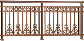Fiddle-head Aluminum Balcony Fence