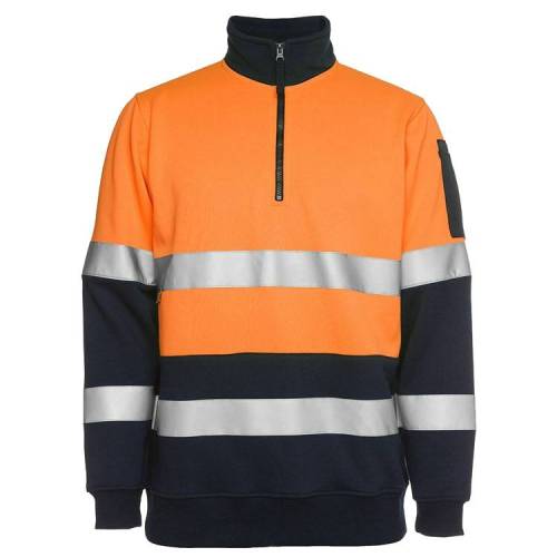 High Visibility 1/4 Zip Sweatshirt Winter Safety Sweatshirts