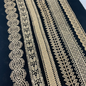 Good Price Hot Water-Soluble Delicate Polyester Lace Trim Fabric
