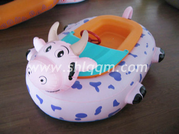 Animal Shape inflatable motor bumper boat for kids