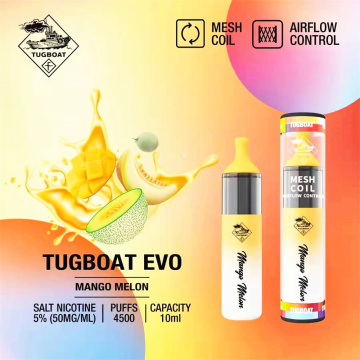 Tropical Ice Tugboat Evo 4500 Puffs Vape jetable