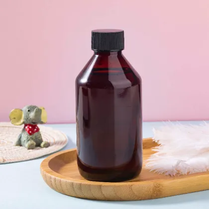 60ml & 100ml Pet Plastic Cough Syrup Bottles with Childproof Lid, Screw Cap, and Pump for Medicine Syrup Packaging