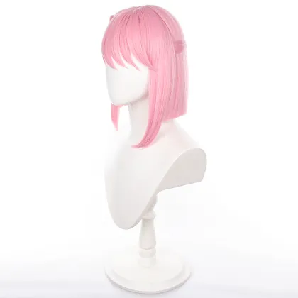 Ainizi 33cm Pink Cute Bob Charlotte Cosplay Wig for Women - Genshin Impact