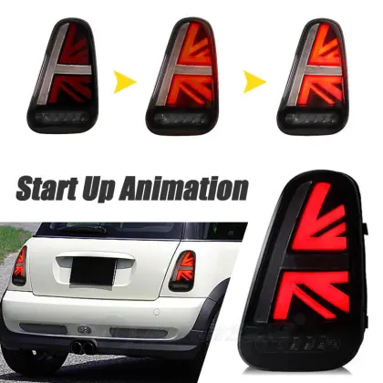 HCMOTIONZ Tail Lights For 2001-2006 BMW Mini R50 R52 R53 Cooper S
