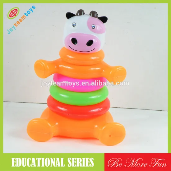 JTS11084 baby toys plastic stacking toys ring toys education toys