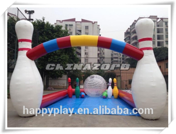 Hot selling bowling game,inflatable bowling,human bowling with low price