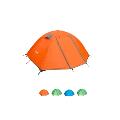 Outdoor portable double rainproof camping tent aluminum pole tent