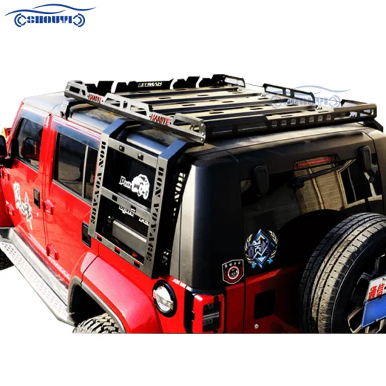 Universal Offroad SUV Steel Aluminum Roof Luggage Carrier for Jeep Wrangler JL