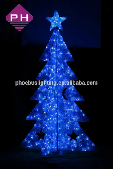 blue led 3d motif christmas tree lights