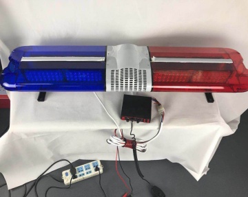 12/24 V czerwony niebieski LED LED z syreną i stroboskopiem na pojazdy