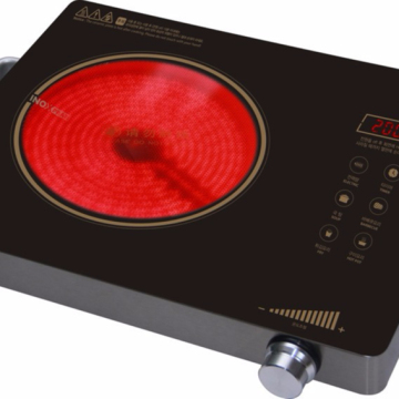 2000W Electric Ceramic Stove with Infrared Cooking and Digital LED Display